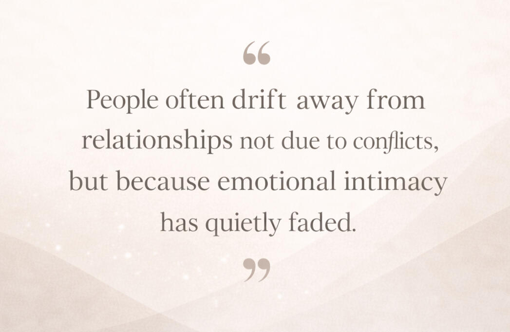 The emotional drift Why people slowly lose feelngs in modern relationships